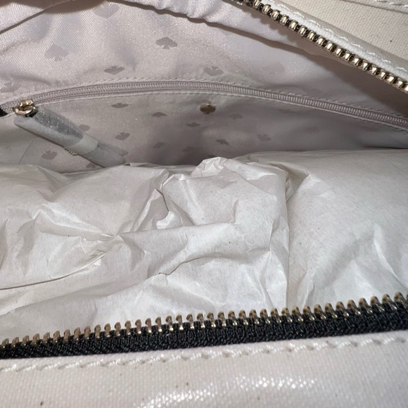 KATE SPADE NEW YORK Yours Truly Heart Stripe Hallie Medium Tote - Love L… - Picture 11 of 14